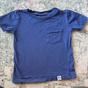Free Planet Kids Blue Short Sleeve Pocket Tee